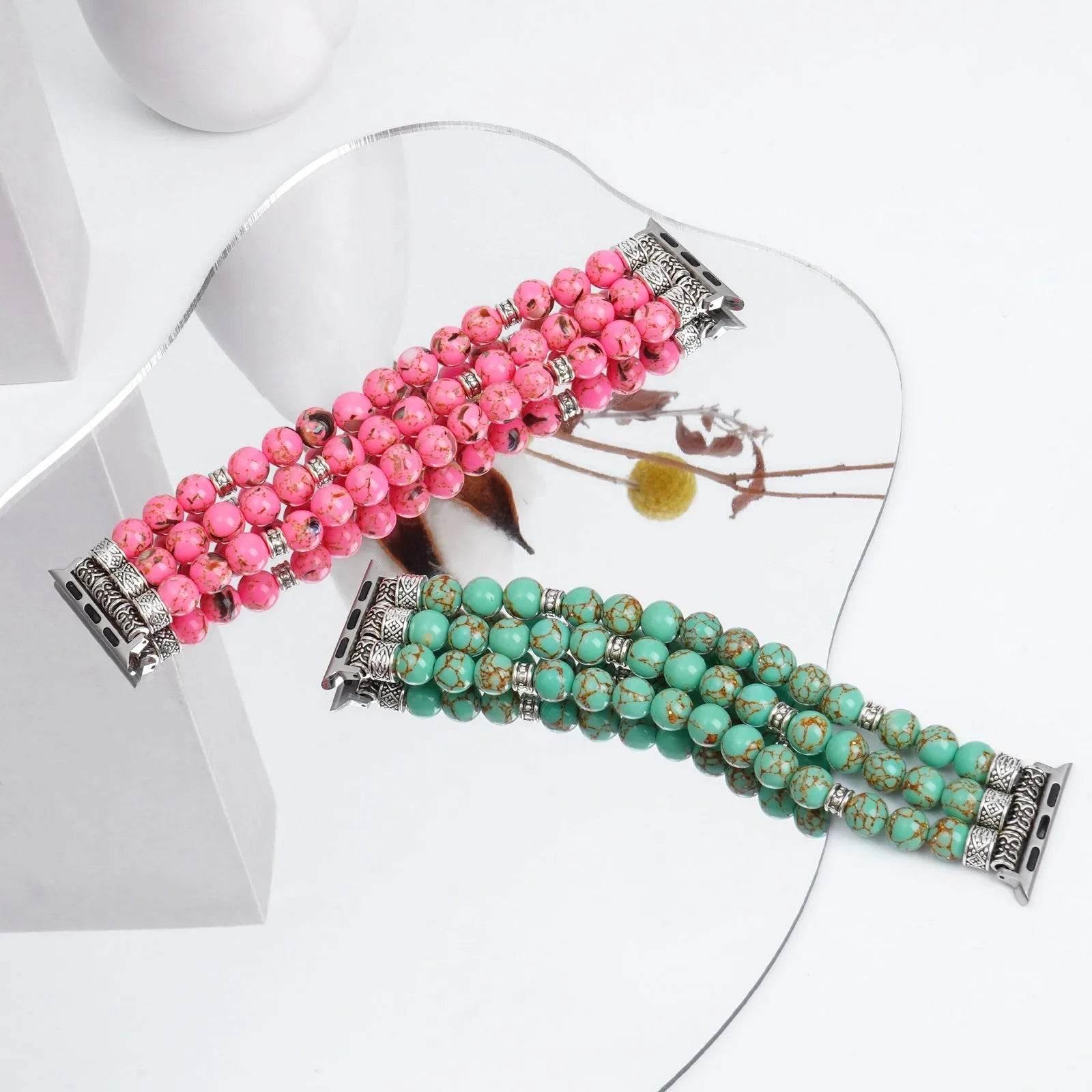 Beaded Bracelet Smart Phone Watch Strap for women - www.Shopthatapp.com