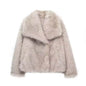 Winter Plush Open front Coat Thick lapel Outwear Faux Fur Coat women - www.Shopthatapp.com