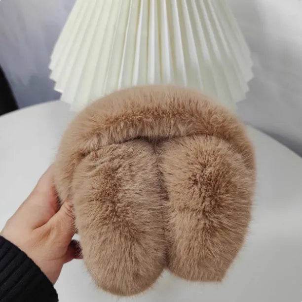 Girls' Winter Furry Fluffy Earmuffs - www.Shopthatapp.com