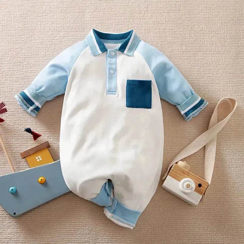Baby One-piece Spring And Autumn Romper Baseball Uniform cloth - www.Shopthatapp.com