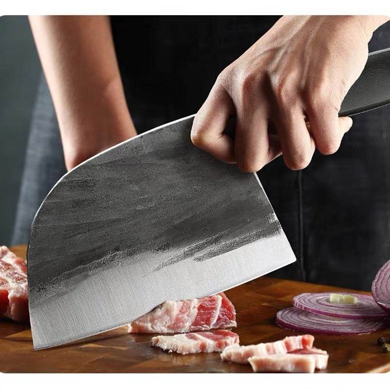 Hand-forged Kitchen Slicing Knife Dedicated For Chefs Cleaver Stainless Steel - www.Shopthatapp.com
