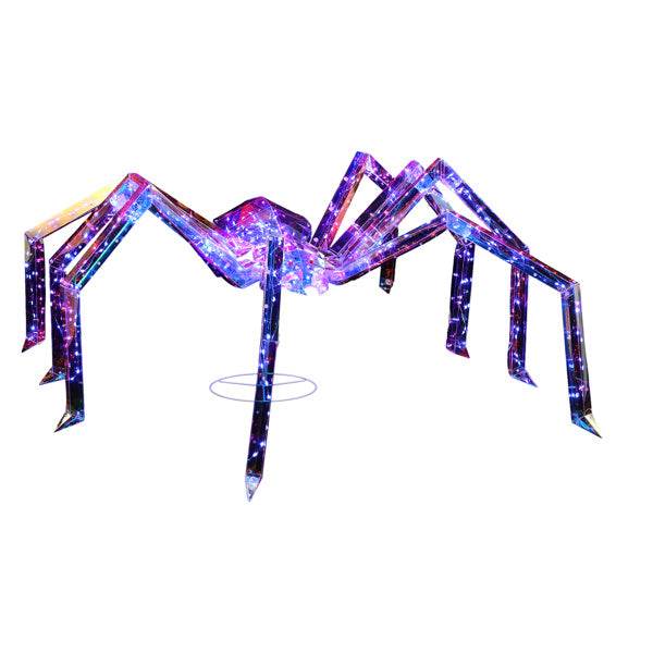 3ft Prism Spider, Illusion, 340 Purple Copper Wire Light, 4.5V 3.6W Halloween Standing Decoration US Specification - www.Shopthatapp.com