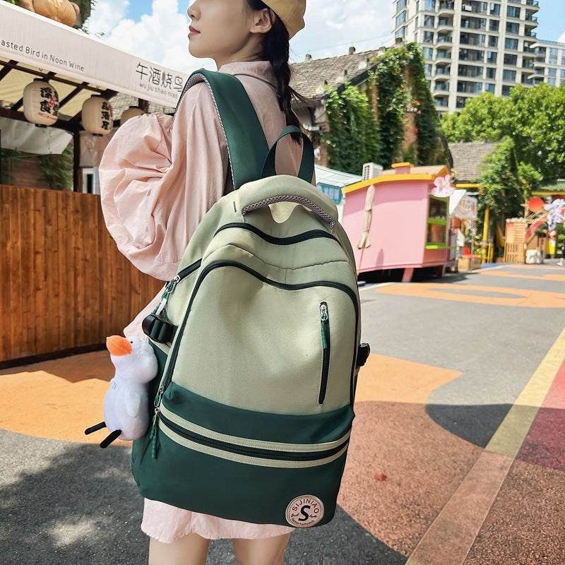 Retro Contrast Color Casual Backpack For Women - www.Shopthatapp.com