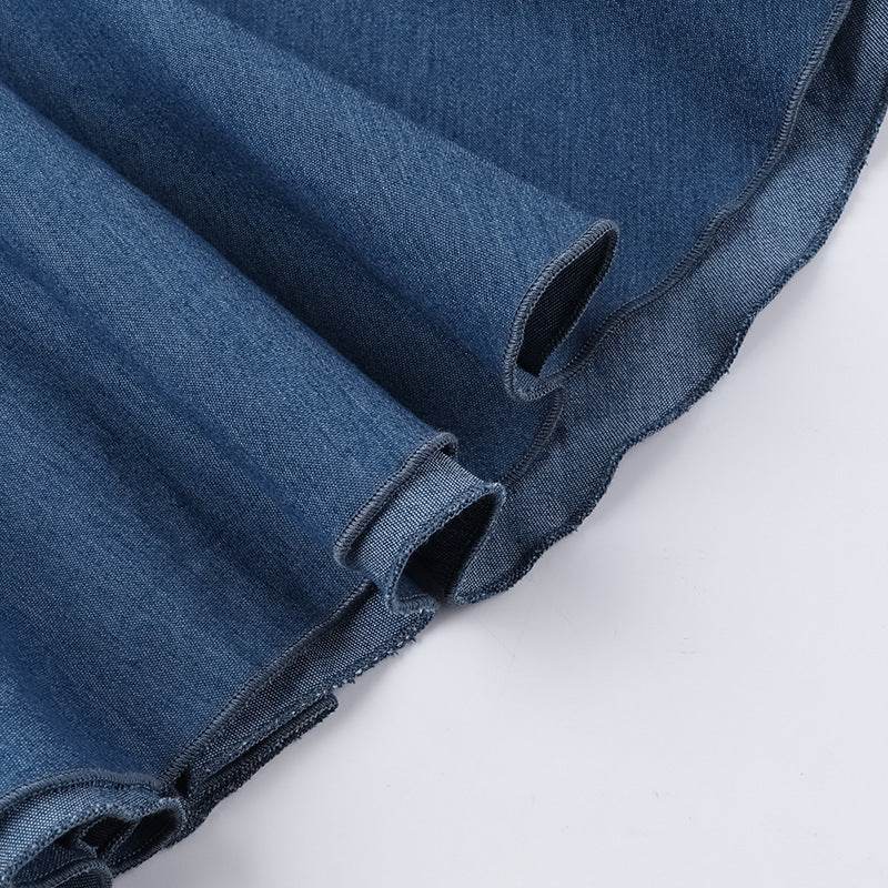 Fashion Tube Top Denim short mini Dress for Club - www.Shopthatapp.com