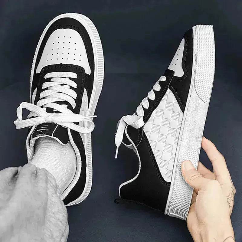 Casual Lace-up Sneakers Men Fashion Breathable Platform Sneakers Shoes Outdoor Sports sneakers . - www.Shopthatapp.com