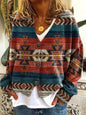 Christmas Abstract Printing Casual Cloak Coat Cardigan Sweater - www.Shopthatapp.com