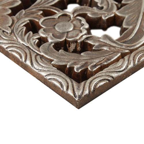 Distressed Carved Wood 2-piece Wall Decor Set - www.Shopthatapp.com