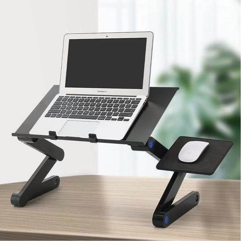 Folding Computer Desk Notebook Computer Stable With Double Fan - www.Shopthatapp.com