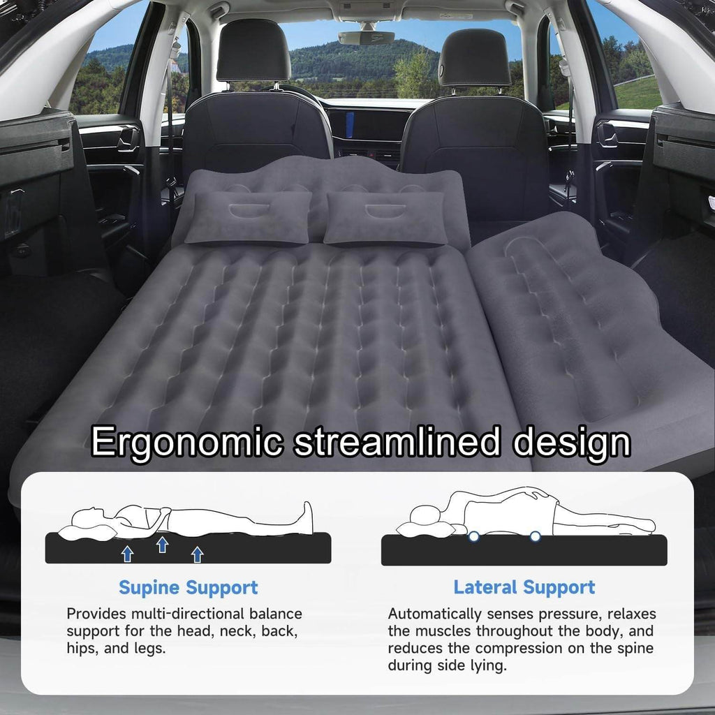 Inflatable Car Truck Outdoor Camping Air Mattress with 2 pillows - www.Shopthatapp.com