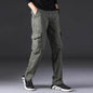 Overalls Men's Outdoor Casual Trousers Pure Cotton Straight Loose Multi-pocket Cargo Pant - www.Shopthatapp.com