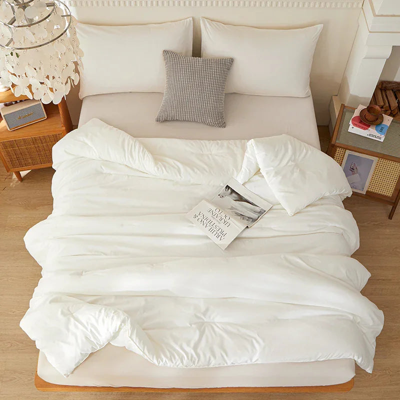 Cross-border Synthetic Quilt Four Seasons Duvet Insert Washed Cotton Brushed Duvet Insert Factory Foreign Trade Wholesale - www.Shopthatapp.com