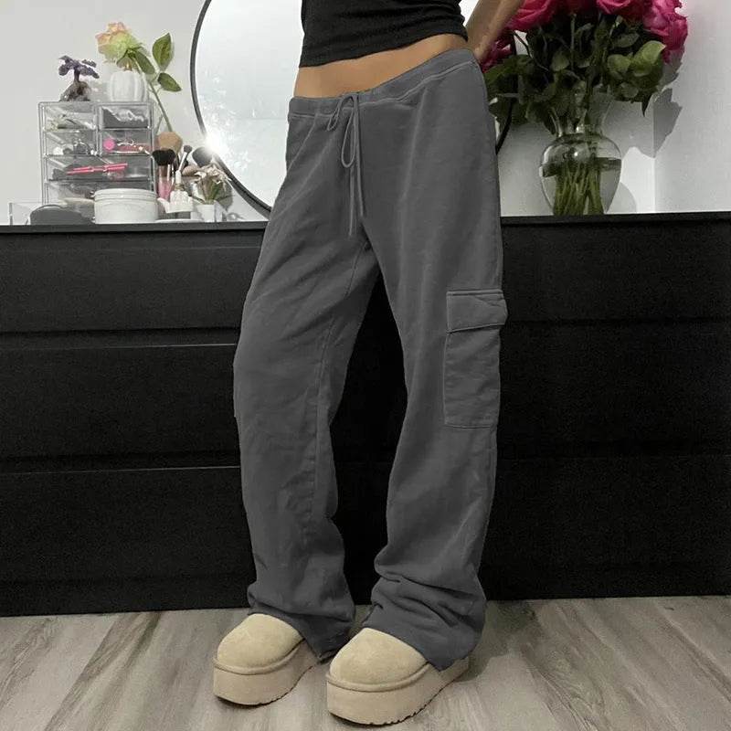 European And American Style Straight Exercise Casual Pants Women - www.Shopthatapp.com