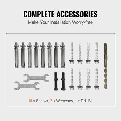 Handrails For Outdoor Steps, Fit 3-5 Steps Outdoor Stair Railing, Wrought Iron Handrail, Flexible Front Porch Hand Rail, Black Transitional Hand Railings For Concrete Steps Or Wooden Stairs - www.Shopthatapp.com