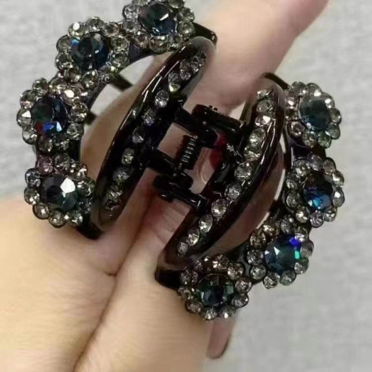 Rhinestone Barrettes High-end Flower Hair Clip - www.Shopthatapp.com