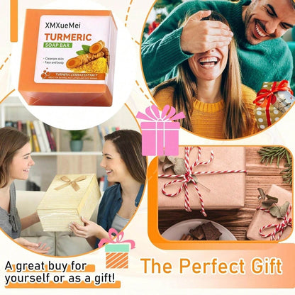 Body Face Brightening Turmeric Hyperpigmentation Bar Soap - www.Shopthatapp.com