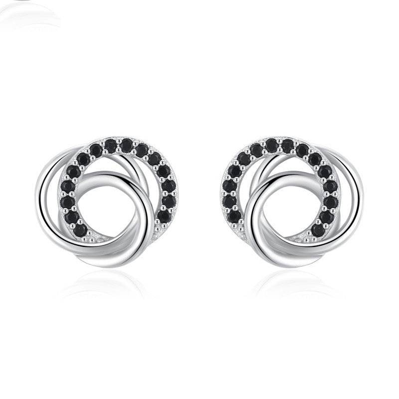Dignified Hollow Multi-circle Zircon Design Earring - www.Shopthatapp.com