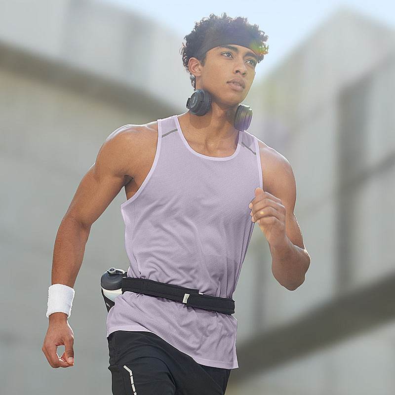 Sleeveless Quick Drying Marathon Sports Workout Gym Tank Top for Men - www.Shopthatapp.com