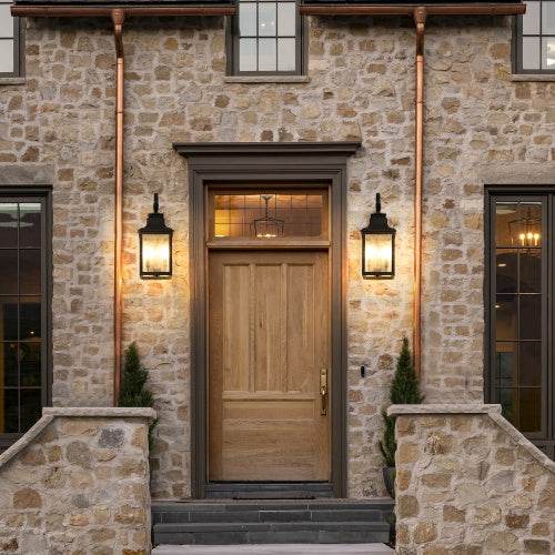 Large Outdoor Glass Wall Light Supports Many Types Of Bulbs -2 Packs - www.Shopthatapp.com