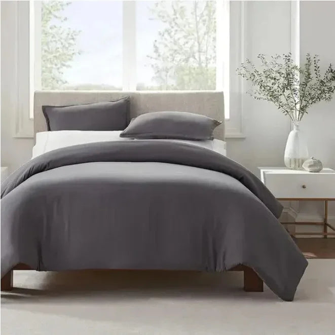 Serta Simply Clean Pleated Duvet Cover Queen - www.Shopthatapp.com