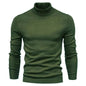 Men's Plain Slim Pullover Polo Sweatshirt Turtleneck Sweater Winter Casual Tops Men - www.Shopthatapp.com