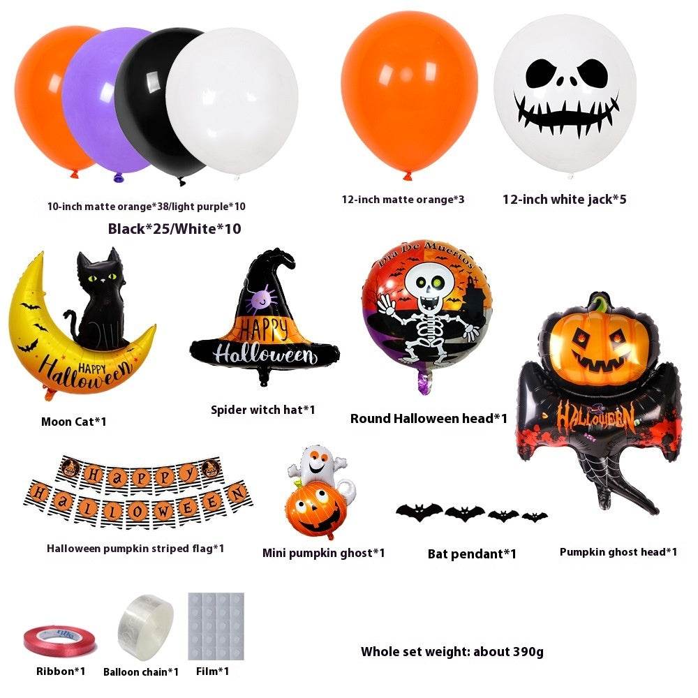 Halloween Hanging Flag Balloon Set Party Decoration Supplies - www.Shopthatapp.com