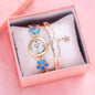 Women's Bracelet Watch Flower Disk Two-piece Bracelet Set - www.Shopthatapp.com
