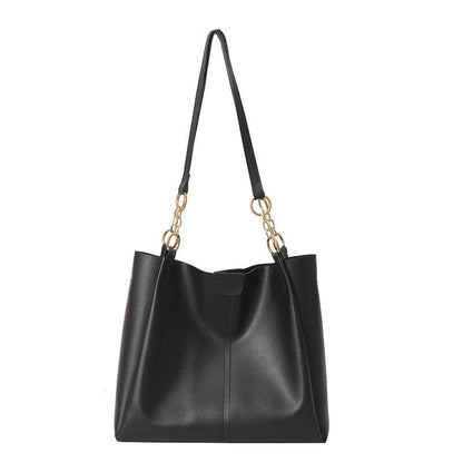 Two-piece Set Large Capacity Leather Totes shoulder Work Commuter Bag - www.Shopthatapp.com