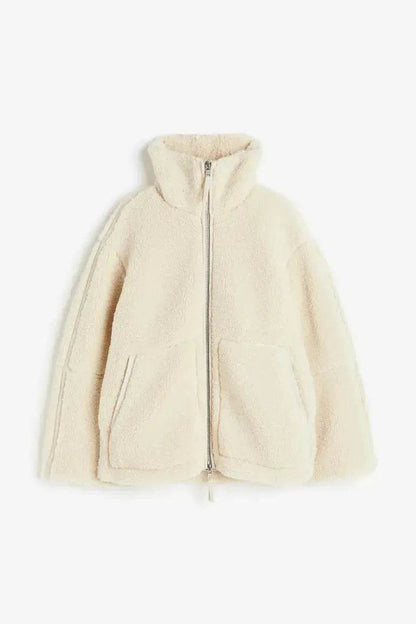 New Fashion Loose Anti-cashmere Hooded Zipper Huge Fleece Winter Jacket - www.Shopthatapp.com