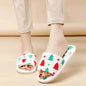 Christmas Tree Home Slippers Fashion Floor Bedroom Open-toe Plush Slippers For Women Fuzzy House Shoes - www.Shopthatapp.com