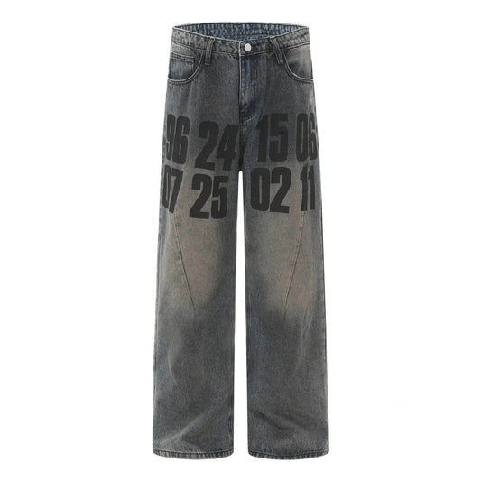 High Street American Washed Distressed Baggy Denim Baggy Jeans Pant Pant unisex - www.Shopthatapp.com