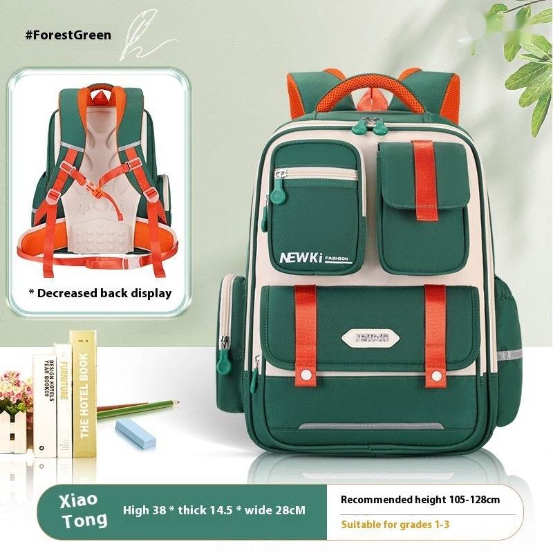 Children's Spine Protection Backpack Multi-compartment Burden Reduction Schoolbag - www.Shopthatapp.com