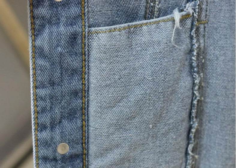 Fringe Denim Jacket Cotton Loose Fit for Women - www.Shopthatapp.com