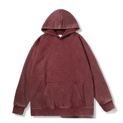 Unisex Teen Waxed Washed Distressed Hoodie Sweatshirt Pullover top - www.Shopthatapp.com