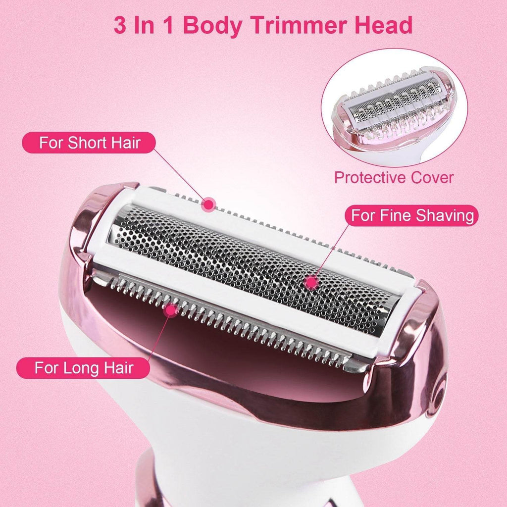 4 in 1 Painless Women Electric Hair Shaver trimmer for women - www.Shopthatapp.com
