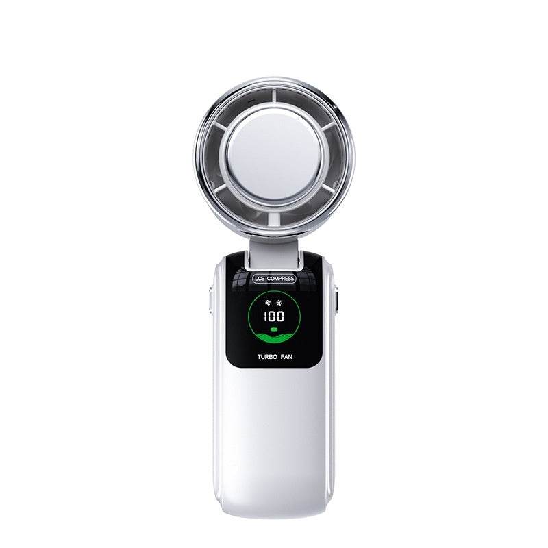 New Ice Pack High-Speed Handheld Eletirc Fan Speed Adjustable Folding Mini Fan Portable Outdoor Hanging Neck Small Fan - www.Shopthatapp.com