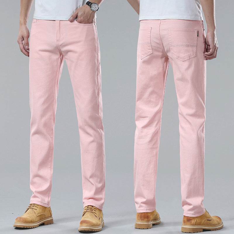Men Fashion Brands Stretch Slim Fit Skinny Denim Pants jeans Trouser - www.Shopthatapp.com