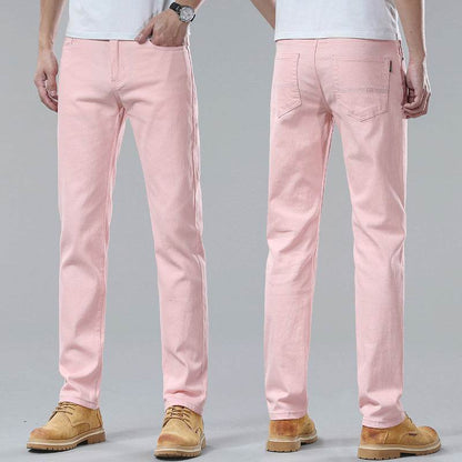 Men Fashion Brands Stretch Slim Fit Skinny Denim Pants jeans Trouser - www.Shopthatapp.com