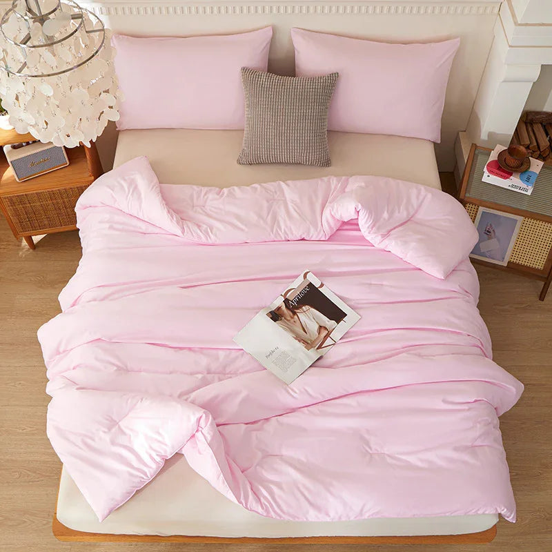 Cross-border Synthetic Quilt Four Seasons Duvet Insert Washed Cotton Brushed Duvet Insert Factory Foreign Trade Wholesale - www.Shopthatapp.com