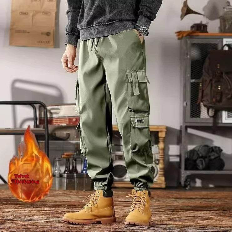 Casual Sports Loose Ankle-banded Versatile Cargo pant trouser Men - www.Shopthatapp.com