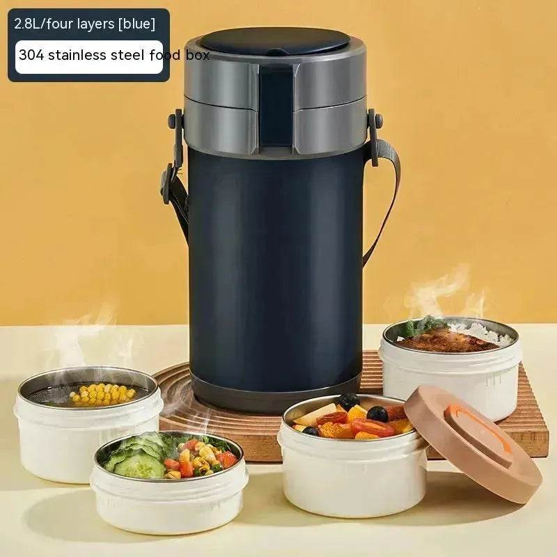 304 Stainless Steel Large Capacity Vacuum Thermal Insulated Lunch Box - www.Shopthatapp.com
