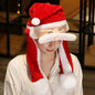 Novel Movable Christmas Hat Winter Cute Santa Claus Snowman Elk Hat - www.Shopthatapp.com
