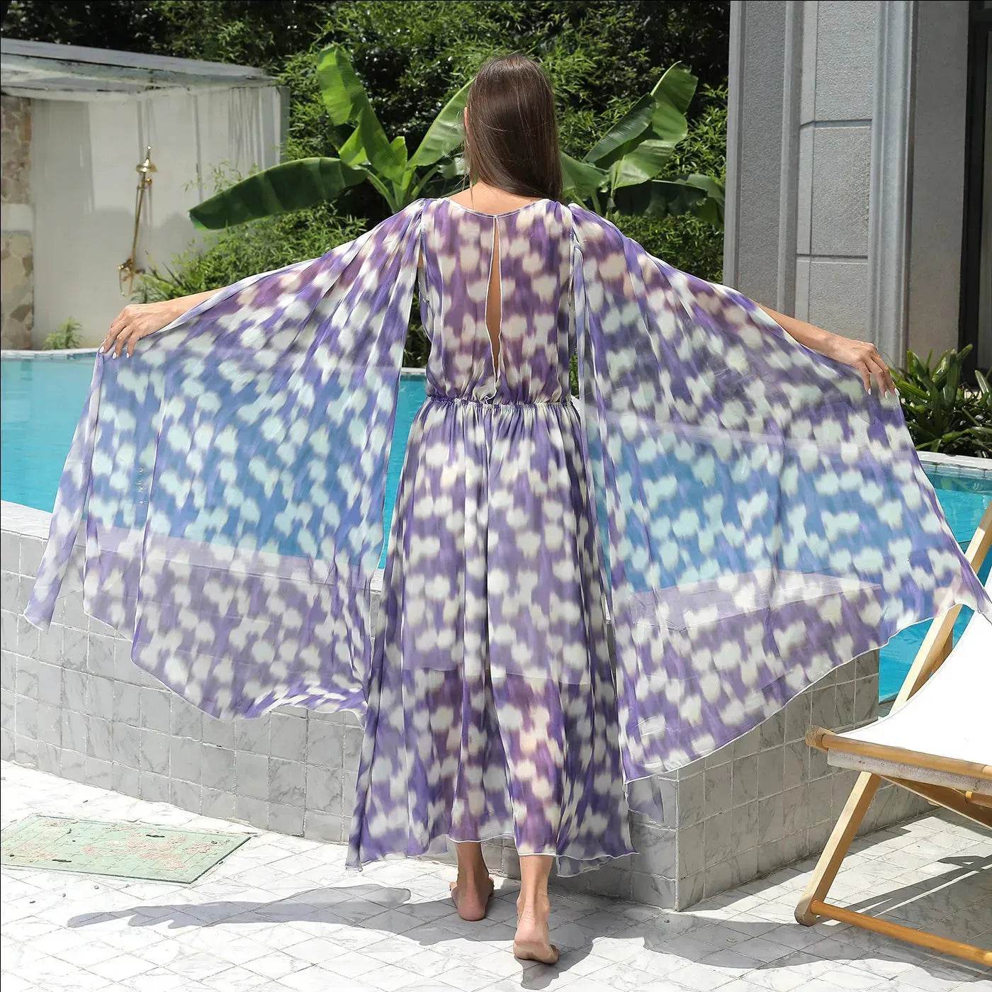 Casual New Floral Chiffon Long Dress - www.Shopthatapp.com