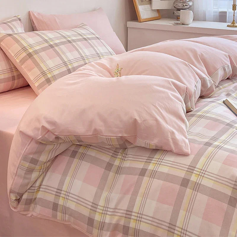 Pure Cotton Class A Four-piece Quilt Cover Household Pure Cotton Bed Sheet Duvet Cover - www.Shopthatapp.com