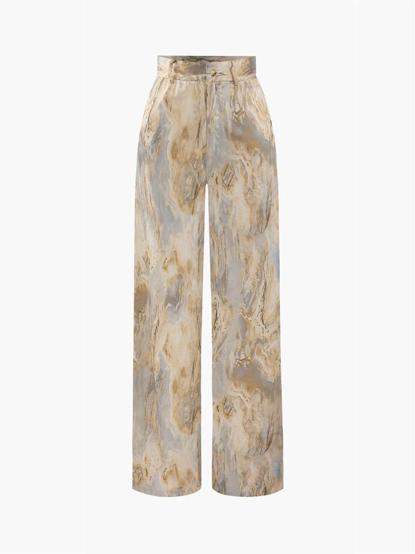 Casual Summer New High Waist Retro Printed Trousers - www.Shopthatapp.com