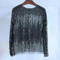 Fashion Bottoming Sequined  evening Top blouse  For Women - www.Shopthatapp.com