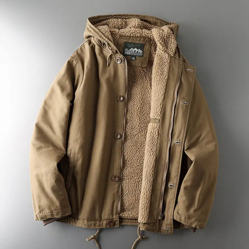 Fashion Lamb Wool Coat For Men - www.Shopthatapp.com