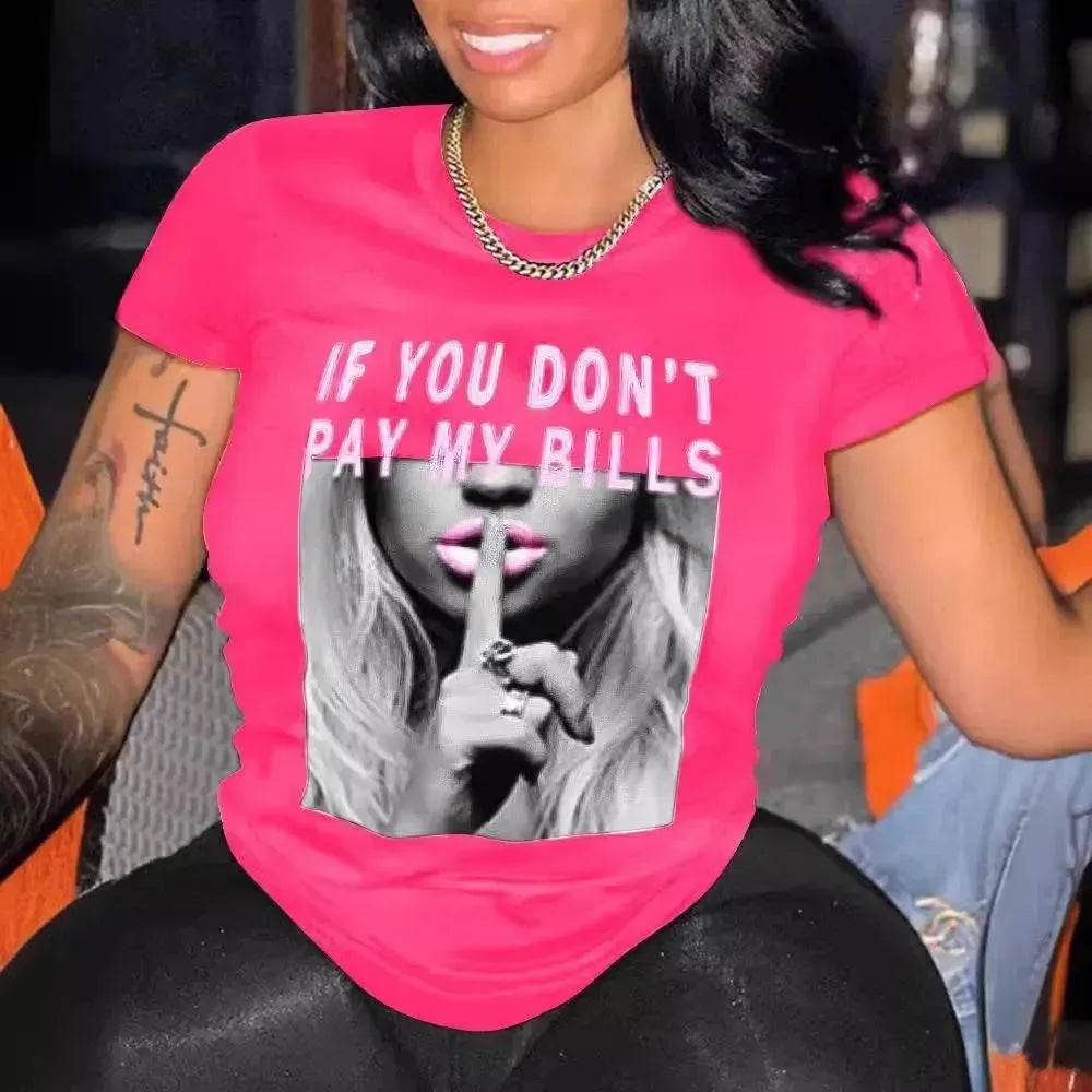 Fashion Women's Wear Printed Short Sleeve - www.Shopthatapp.com