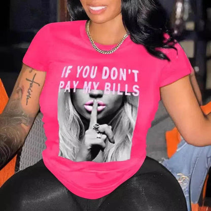 Fashion Women's Wear Printed Short Sleeve - www.Shopthatapp.com