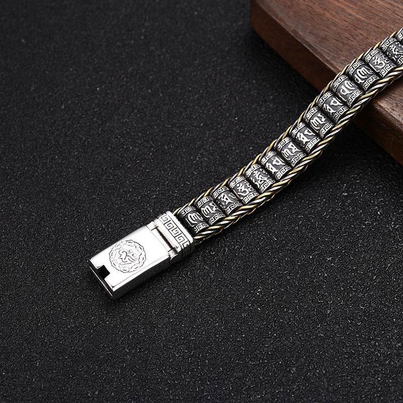 Thai Silver Personality Men's And Women's Trend Turn Bead Bracelet - www.Shopthatapp.com