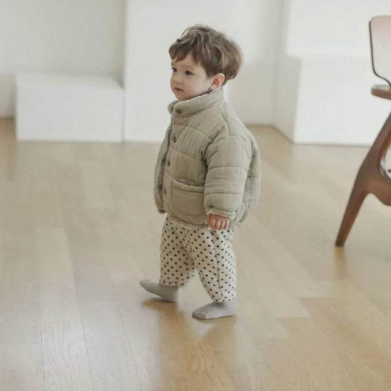 Winter Infant Fleece-lined Long Sleeve Cotton Coat - www.Shopthatapp.com